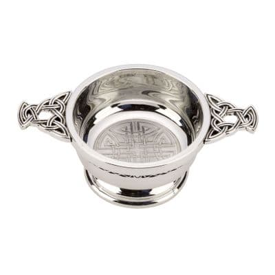 Celtic Chrome Plated Quaich 2443