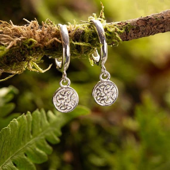 Celtic Circle Huggie Hoops 2526
