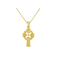 Celtic Cross Pendant Gold Finish 0857G
