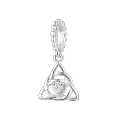 Celtic Crystal Dangle Charm 2509