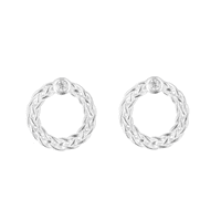 Celtic Diamond Circle Stud Earrings 2513