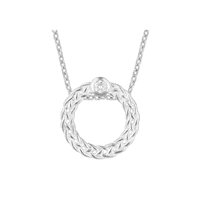 Celtic Diamond Open Circle Necklace 2512