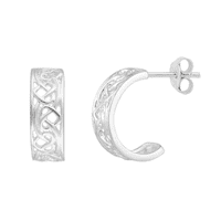 Celtic Heart Hoop Earrings 2523