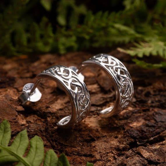 Celtic Heart Hoop Earrings 2523