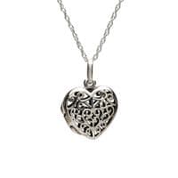 Celtic Heart Sterling Silver Locket 1903
