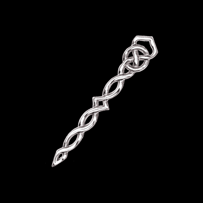 Celtic Interlace Silver Kilt Pin 2216