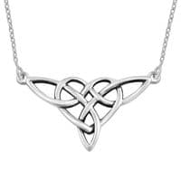 Celtic Interlace Silver Necklet 2410