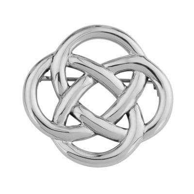 Celtic Knot Silver Brooch 0638