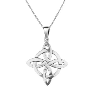 Celtic Knot Silver Circle Pendant 9154
