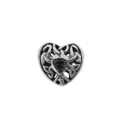 Celtic Knot Silver Keepsake Heart Bead Charm 1918