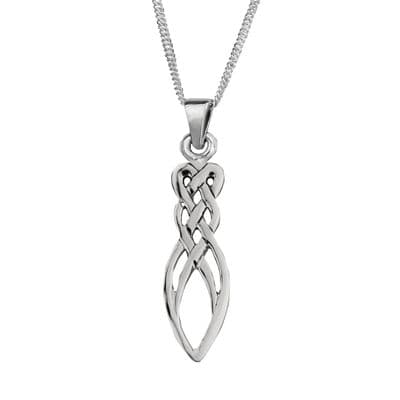 Celtic Knotwork Silver Plated Pendant 9169