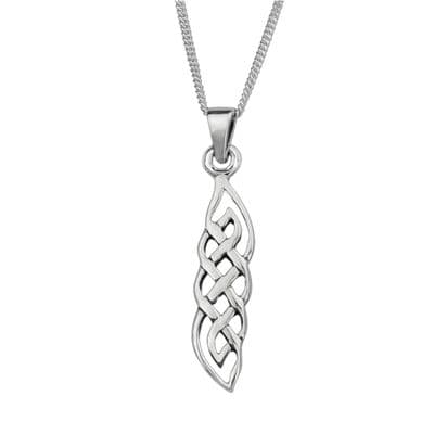 Celtic Knotwork Silver Plated Pendant 9194