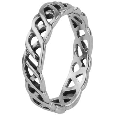 Celtic Knotwork Silver Ring 0023