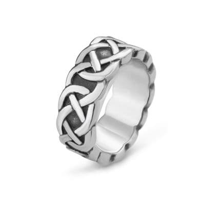 Celtic Knotwork Stainless Steel Ring 9368