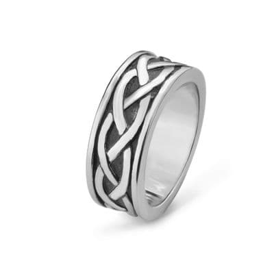 Celtic Knotwork Stainless Steel Ring 9369