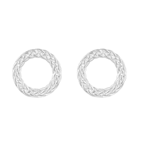 Celtic Open Circle Stud Earrings 2511