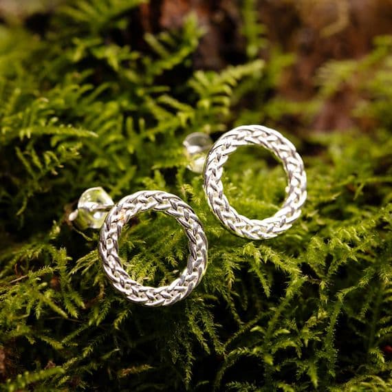 Celtic Open Circle Stud Earrings 2511