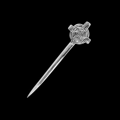 Celtic Round Knot Silver Kilt Pin 2218