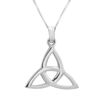 Celtic Trinity Knot Silver Plated Pendant 9168