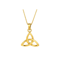 Celtic Trinity Knot Small Pendant Gold Finish 0040G