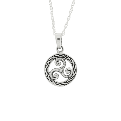 Celtic Triskele  Silver Pendant 1912
