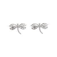 Dragonfly Silver Stud Earrings 2403