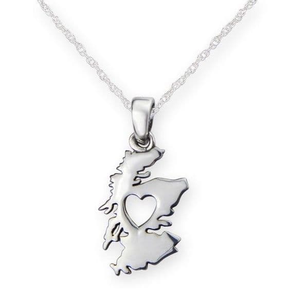 From the Heart of Scotland Silver Plated Pendant 9975