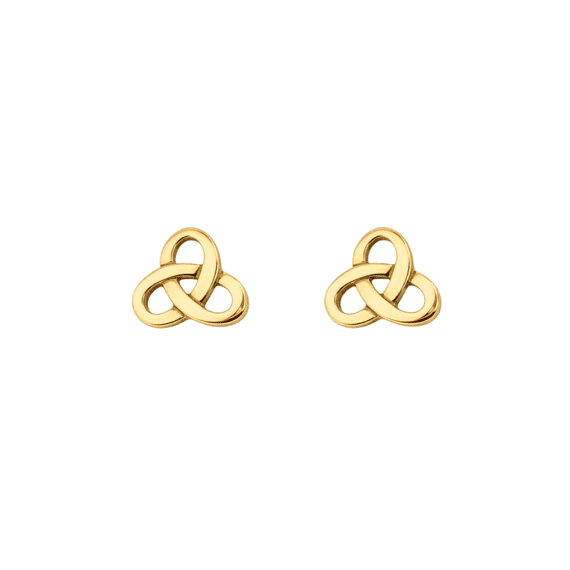 Gold Celtic Stud Earrings 0865G