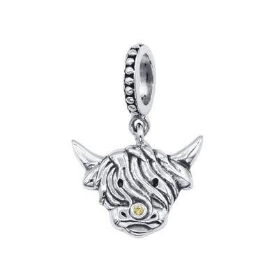 Highland Cow Dangle Bead Charm 2506