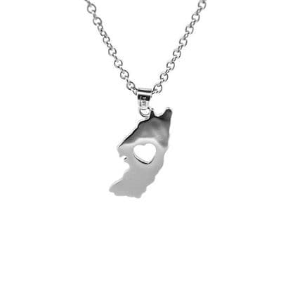 Iona of My Heart Stainless Steel Pendant 1067