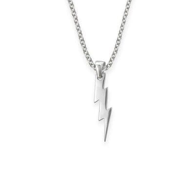 Lightning Bolt Silver Pendant 9971