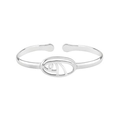 Mackintosh Glasgow Rose Silver Bangle 0702