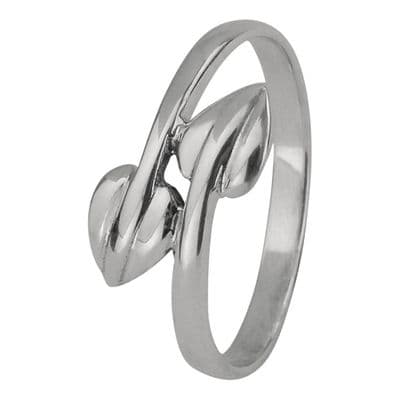 Mackintosh Leaves Silver Ring 0120