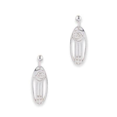 Mackintosh Silver Stud Earrings 9664