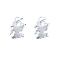Map of Scotland Silver Earrings 2520