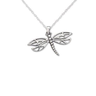 Outlander Inspired Dragonfly Silver Pendant 9783