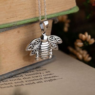 Outlander Inspired Highland Bee Silver Pendant 1100