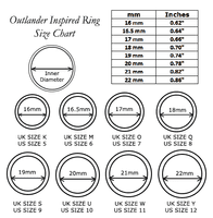 Outlander Inspired Scottish Ring Sterling Silver 9642