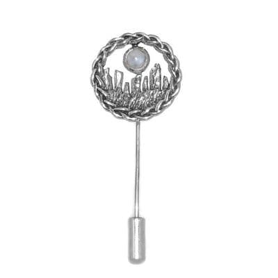 Outlander Inspired Standing Stones Silver Pin 1049