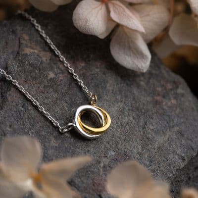 Outlander Inspired Two Rings Necklet 2414