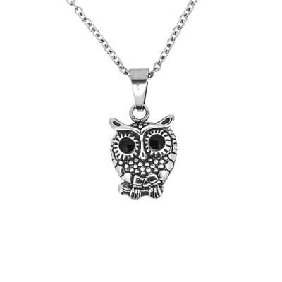 Owl Stainless Steel Pendant 1068
