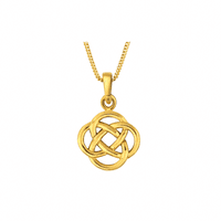 Scottish Celtic Knot Pendant Gold Finish 0886G