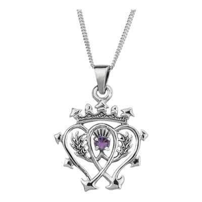 Scottish Luckenbooth Pendant with Amethyst 0493