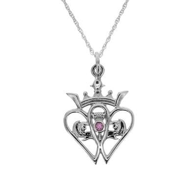 Scottish Luckenbooth Pendant with Amethyst 1089