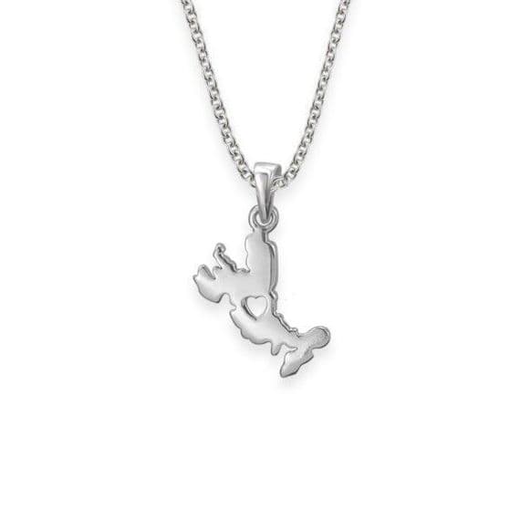 Scottish Sterling Silver Pendant 'My Heart Is In Skye' 9923