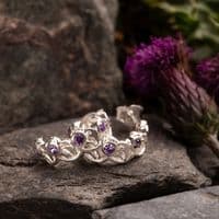 Scottish Thistle Hoop Earrings 2524