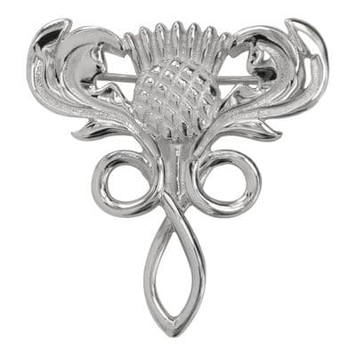 Scottish Thistle Silver Brooch 9099
