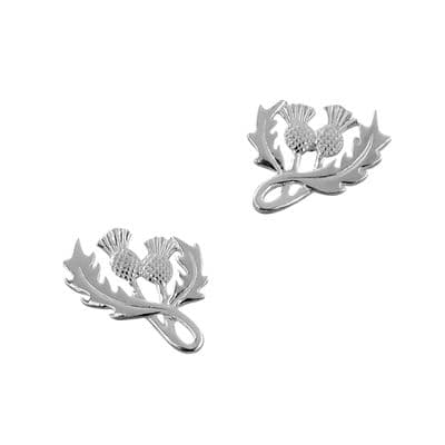 Scottish Thistle Silver Earrings 0671
