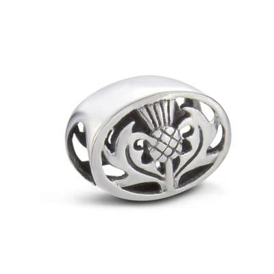 Scottish Thistle Silver Keepsake Bead Charm 9624