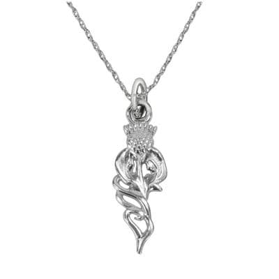 Scottish Thistle Silver Pendant 9235